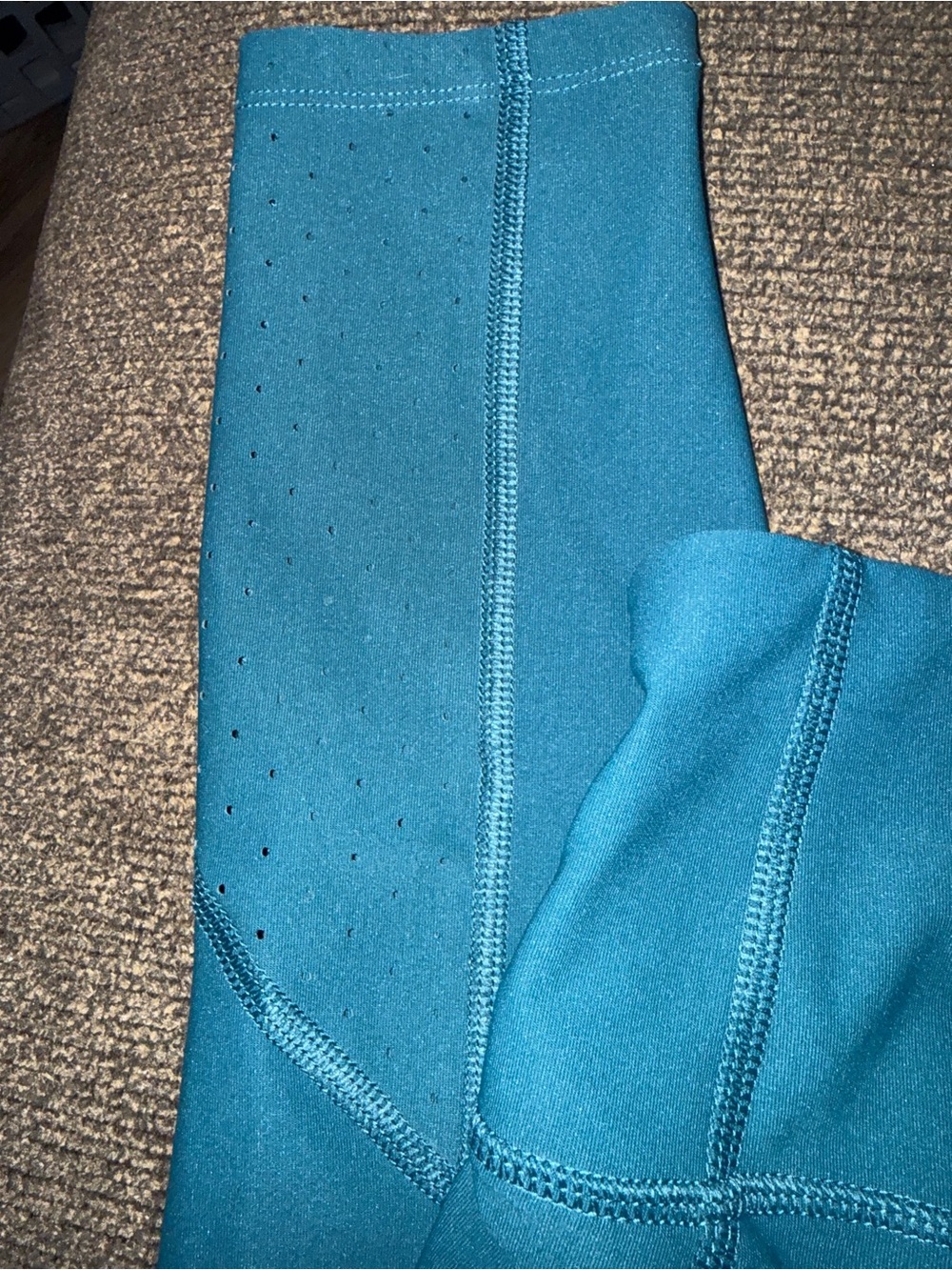 Layer 8 Teal Blur Performance Leggings